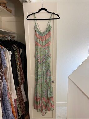 Spell Floral Maxi Dress - Mint & Pink